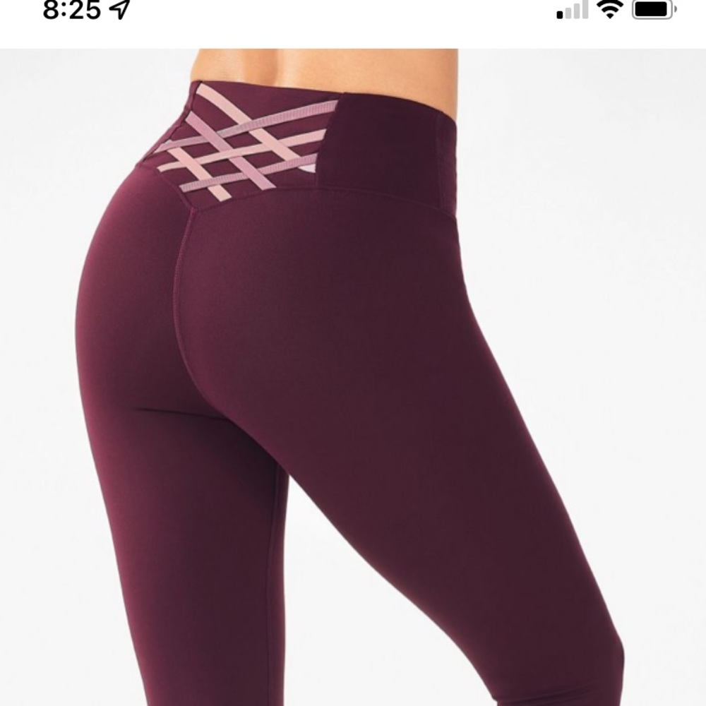 Fablectics Burgundy work out yoga pants